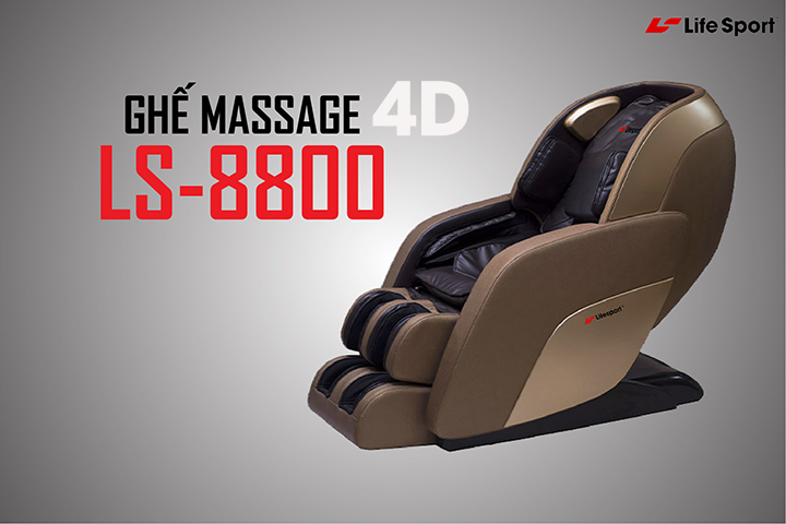 Ghế massage 4D sử dụng con lăn đôi tối ưu