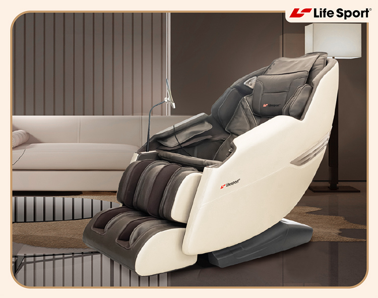 ghế massage Life Sport LS-500 phiên bản màu kem