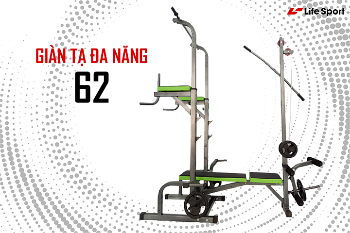 Giàn tập tạ đa năng giá rẻ 62 