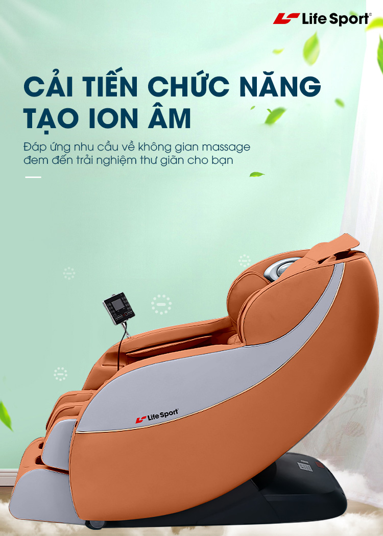 ghế massage Kiên Giang hệ thống ion âm lọc không khí