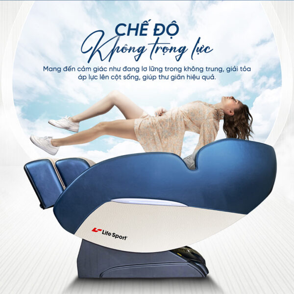 Ghế massage Lifesport LS-2200 có chế độ không trọng lực