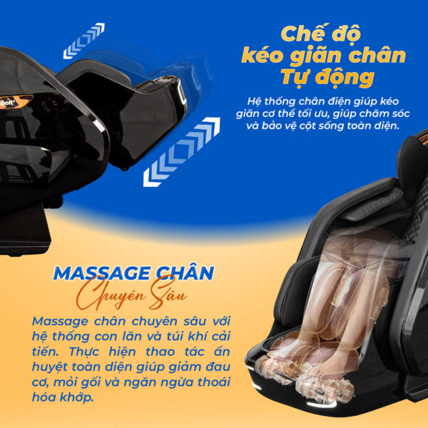Ghế Massage Lifesport LS-699 giúp mát xa chân chuyên sâu