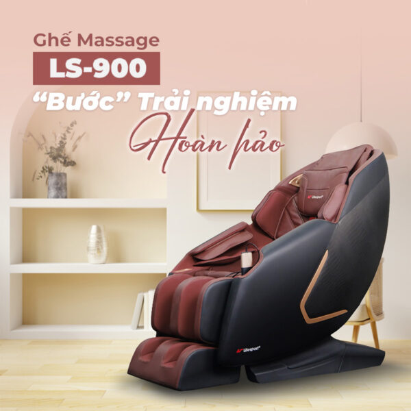 Ghế massage Lifesport LS-900 giúp bạn thư giãn thoải mái mỗi ngày