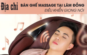 Địa chỉ bán ghế massage tại Lâm Đồng điều khiển giọng nóiF