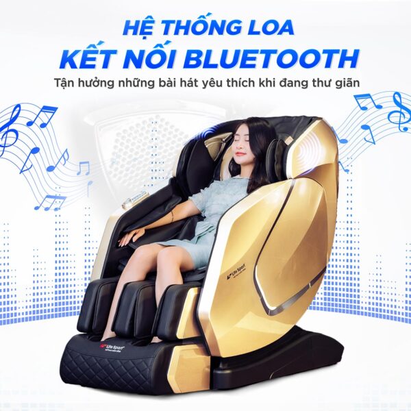 Ghế massage Lifesport LS-599 có hệ thống loa bluetooth