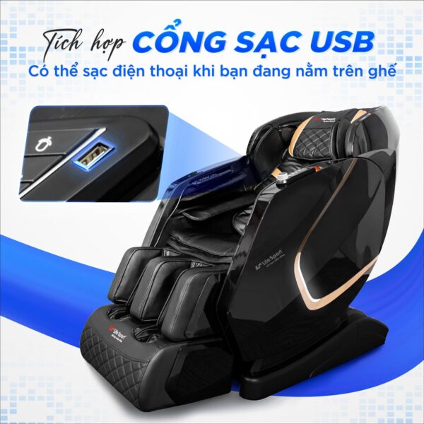 Ghế massage Lifesport LS-599 có cổng sạc USB