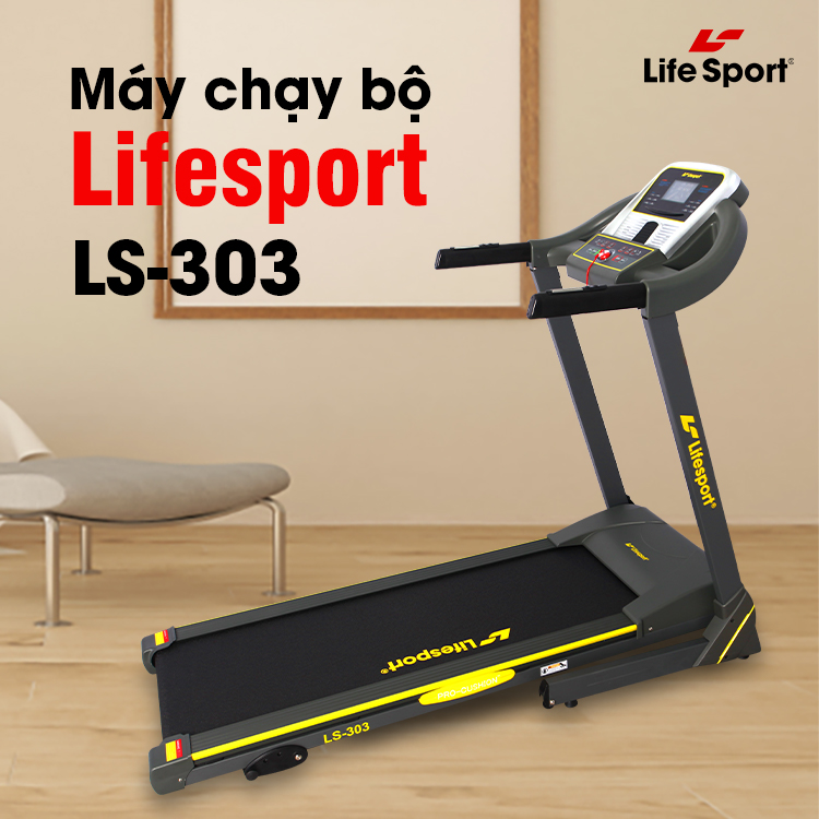 Máy chạy bộ Lifesport LS-303 với tính năng gấp gọn