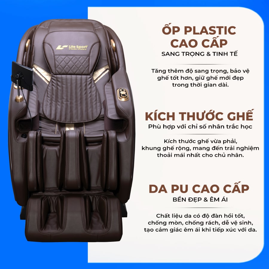 Ghe massage Lifesport LS 369 2 5