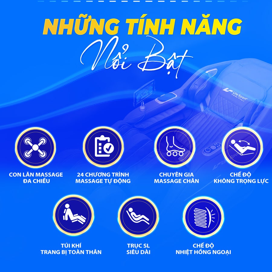 Ghe massage Lifesport LS 369 3 6