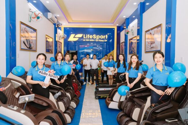 Cửa hàng ghế massage, máy chạy bộ, xe đạp tập Lifesport tại Đà Lạt