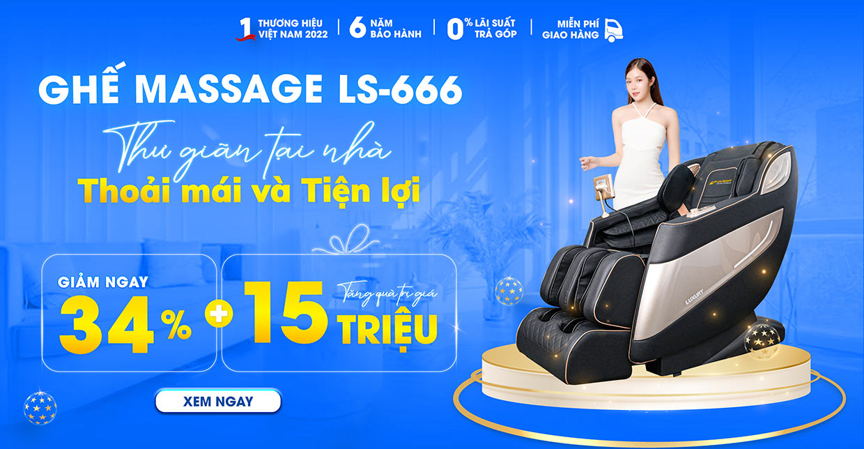 Ghế massage Lifesport LS-666 giảm đến 34%