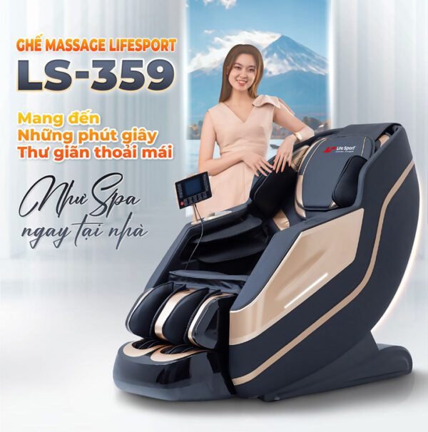 Sở hữu ngay ghế massage Lifesport LS-359 để tận hưởng cảm giác thư giãn bất tận ngay tại nhà