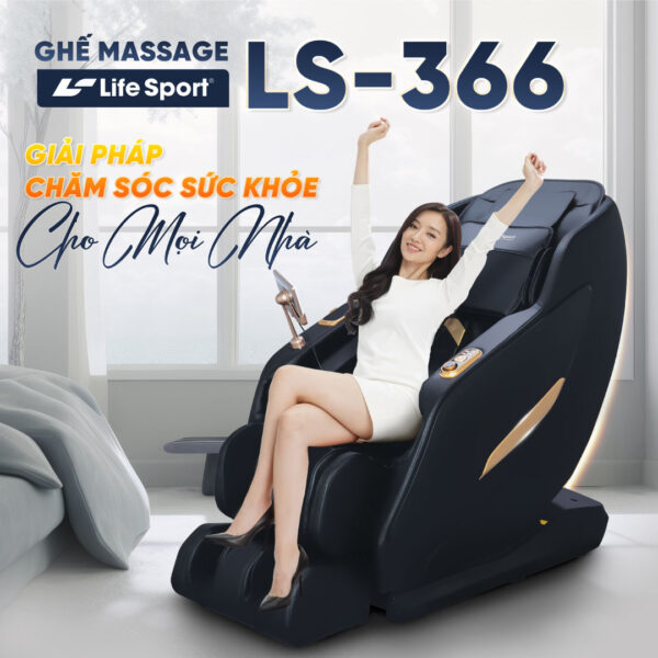 Ghế Massage Lifesport LS-366 giải pháp chăm sóc sức khỏe cho mọi nhà