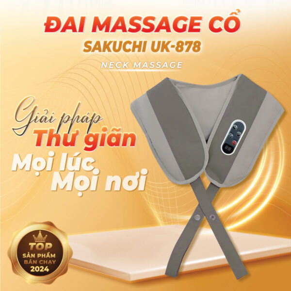 Đai massage cổ Sakuchi UK-878 giải pháp thư giãn hiệu quả
