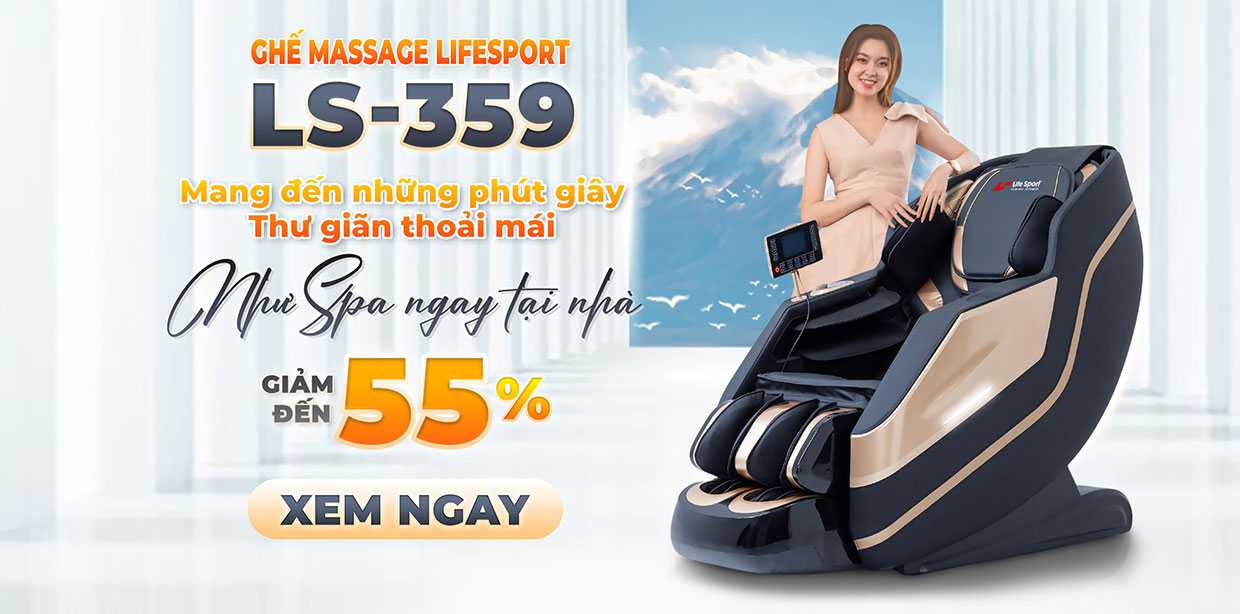 Đặt mua ghế massage Lifesport LS-359 để nhận ưu đãi đến 55%