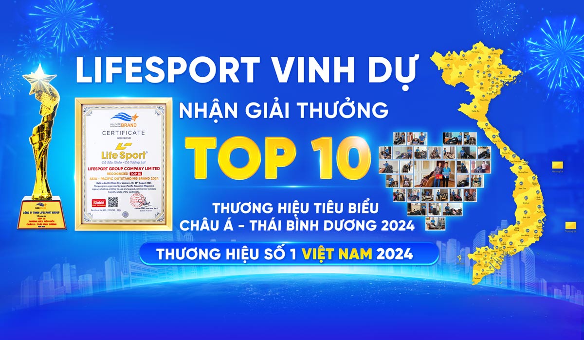 Lifesport Được Vinh Danh Tại Lễ Công Bố “Top 10 Thương Hiệu Tiêu Biểu Châu Á - Thái Bình Dương 2024”