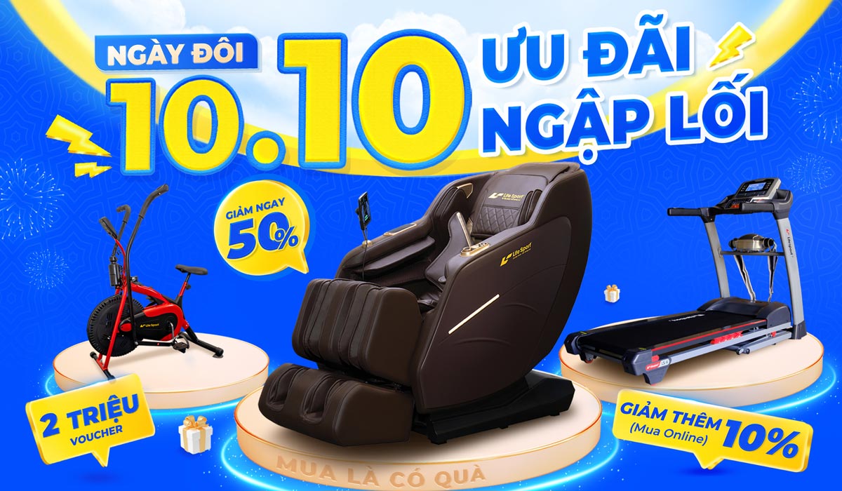 10/10 - Mừng Ngày Đôi - Lifesport Ưu Đãi Ngập Lối