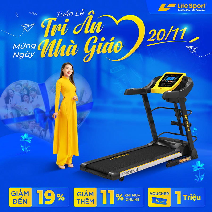 Tuần Lễ Tri Ân - Mừng Ngày Nhà Giáo - Lifesport Ưu Đãi Đến 50%