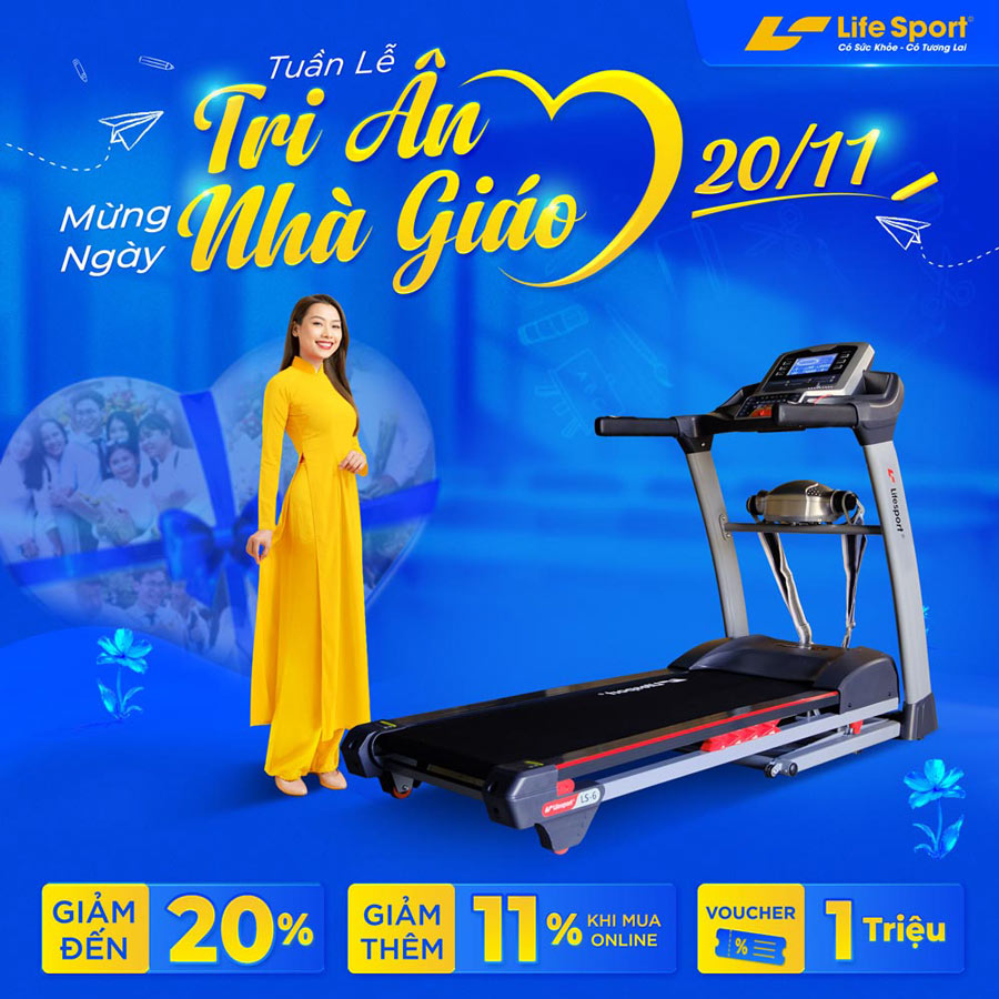 Tuần Lễ Tri Ân - Mừng Ngày Nhà Giáo - Lifesport Ưu Đãi Đến 50%