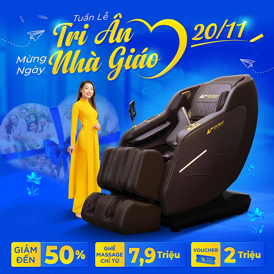 Tuần Lễ Tri Ân – Mừng Ngày Nhà Giáo – Lifesport Ưu Đãi Đến 50%