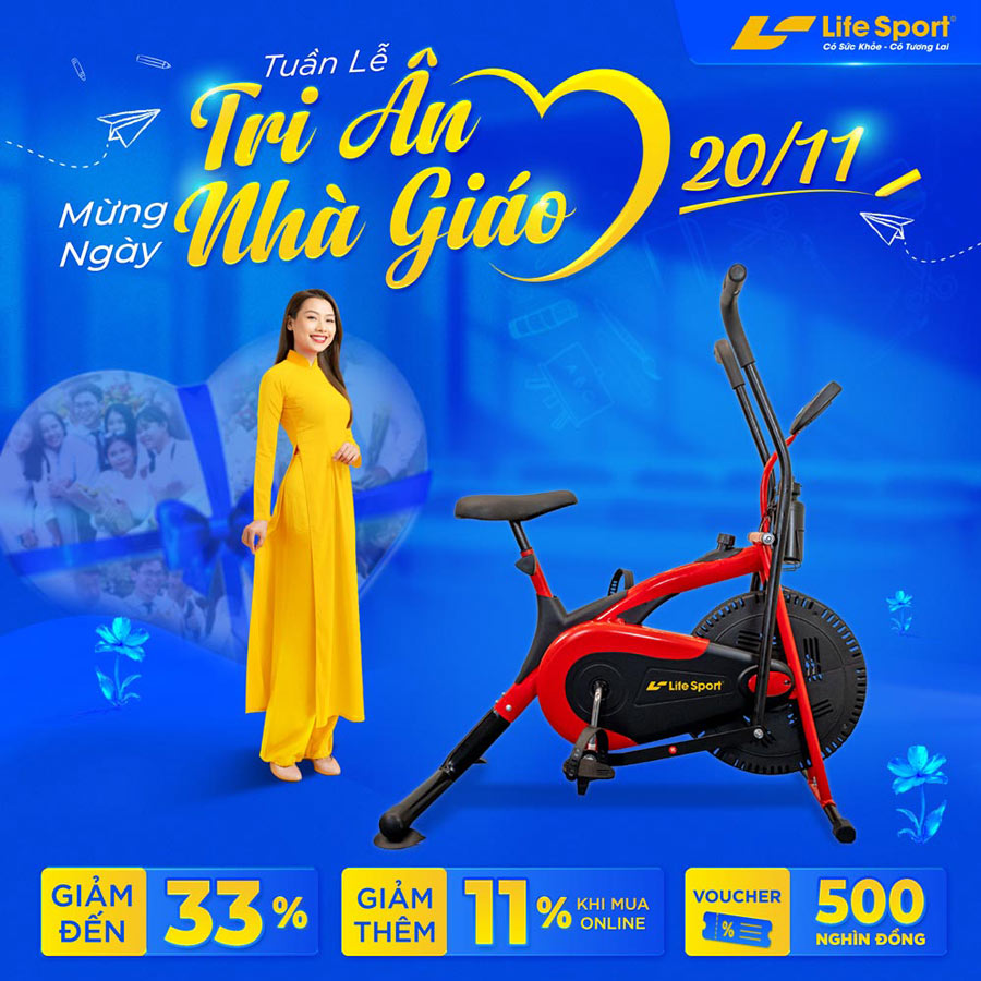 Tuần Lễ Tri Ân - Mừng Ngày Nhà Giáo - Lifesport Ưu Đãi Đến 50%