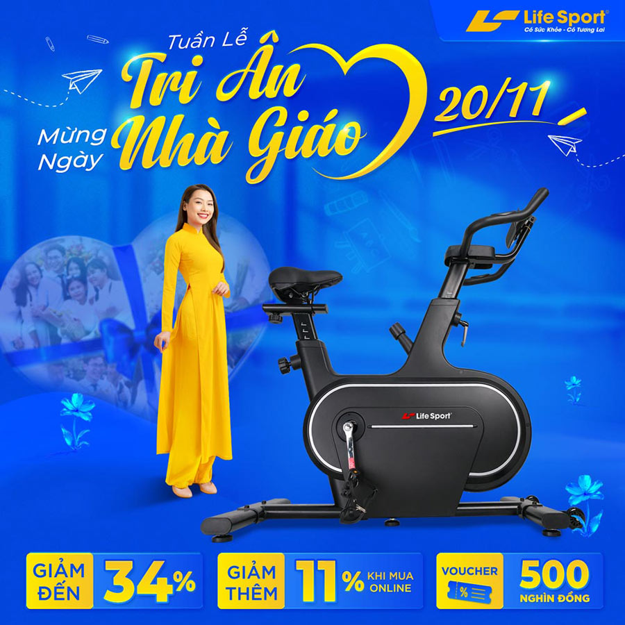 Tuần Lễ Tri Ân - Mừng Ngày Nhà Giáo - Lifesport Ưu Đãi Đến 50%