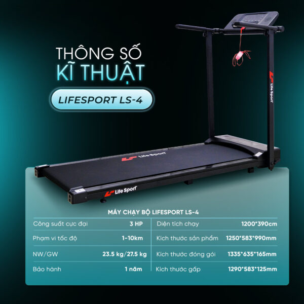 May chay bo Lifesport LS 4 16