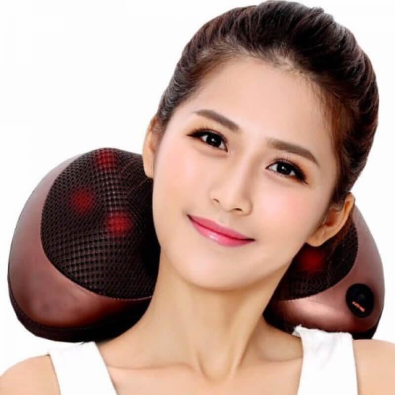 gối massage hồng ngoại 8 bi có tốt không