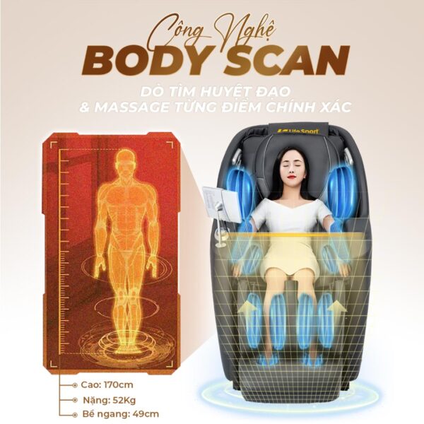 Ghe massage Lifesport LS 555 13 1