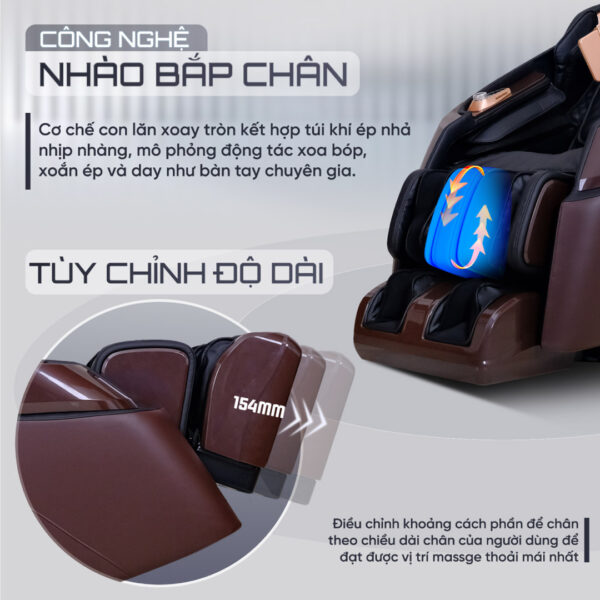 Ghế Massage Lifesport LS-379 - Đen Nâu Ghe massage lifesport ls 379 den nau 11