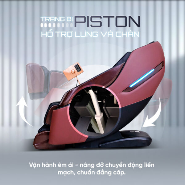 Ghế Massage Lifesport LS-379 - Đen Nâu Đỏ Ghe massage lifesport ls 379 den nau do 16