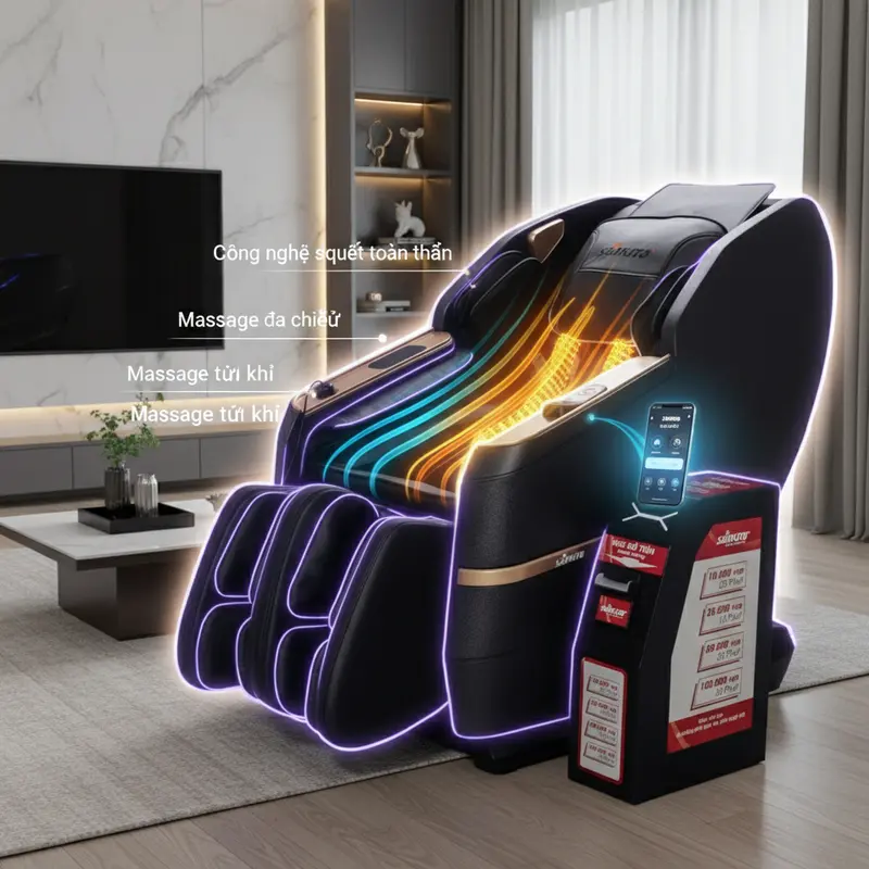 Ghế Massage Quản Lý Từ Xa Sankito S-6688: Giải Pháp Thư Giãn Tại Gia Tiện Lợi gemini image 88