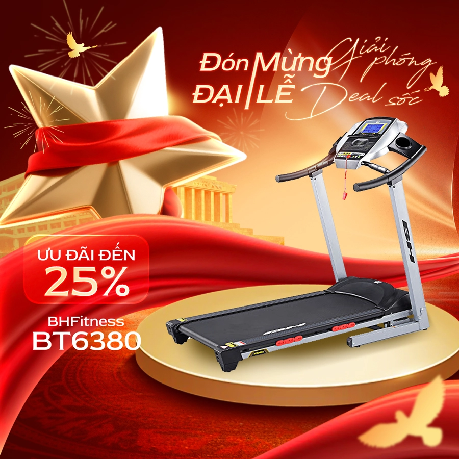 Mua máy chạy bộ BHFitness BT6380 giảm đến 25%