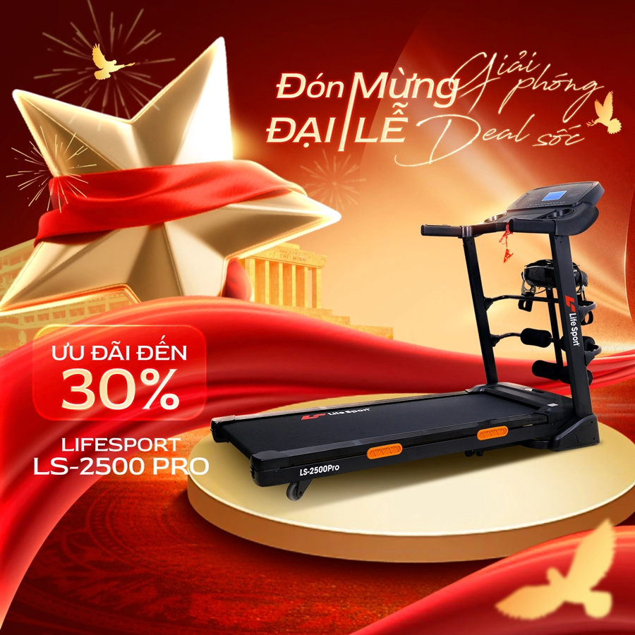 Mua máy chạy bộ LS-2500 Pro giảm đến 30%