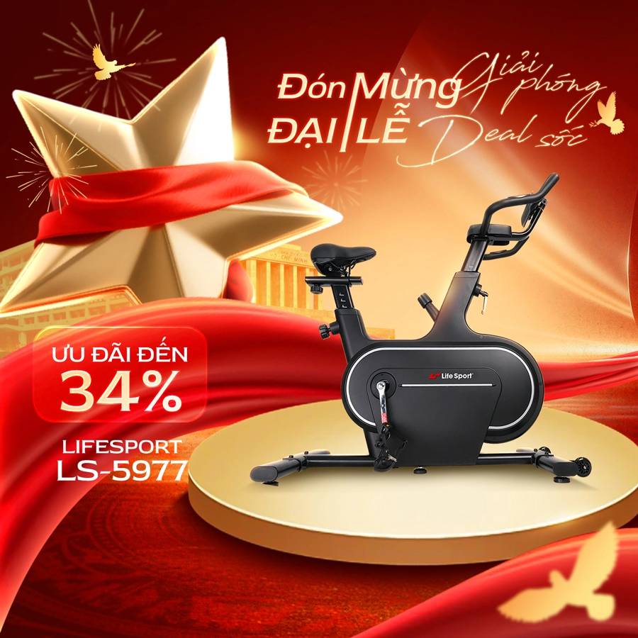 Mua xe đạp tập LS-5977 giảm đến 34%